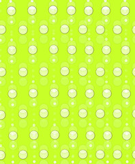 Circles Antiqued on Green