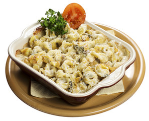 Cheese Tortellini with champignons
