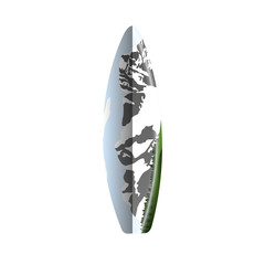 Isolated Surfboard