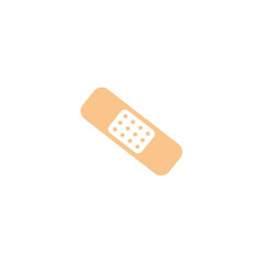 Medical plaster solid icon,  Element of medical and aid band sign, vector graphics, a colorful linear pattern on a white background, eps 10.