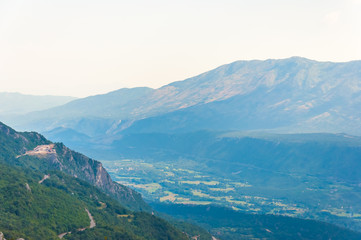 High in the mountains of Montenegro. Summer vacation with Europe
