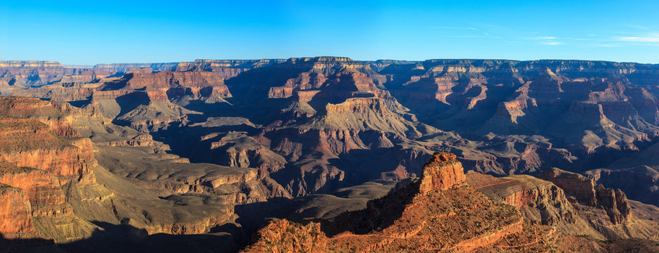Panoramic of Grand Canyon, south rim.