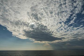Obraz premium Sea and beautiful clouds.