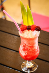 Red strawberry lemonade