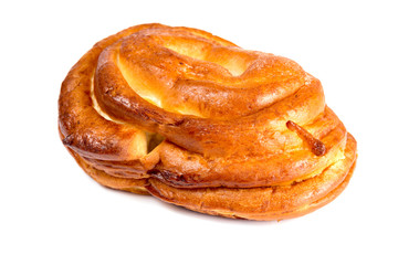 Fresh cinnabone on white background