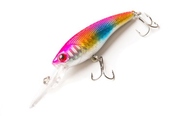 Fishing lure isolated on white