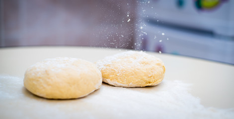 Homemade dough for baking