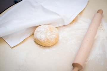 Homemade dough for baking