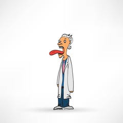 Vector illustration of Doctor man