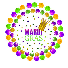 vector mardi gra composition