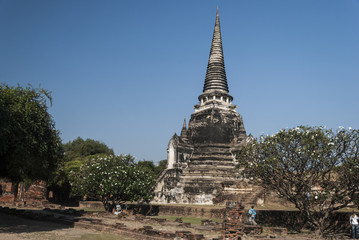 Древний храм в Аютхае. Тайланд