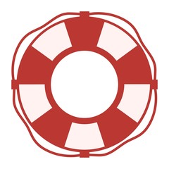 lifebelt, lifebuoy isolated on white