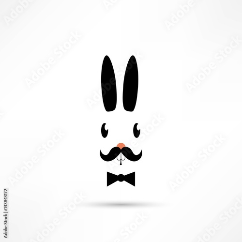 Download "Rabbit Silhouette. Easter. Bunny head" Stock image and ...