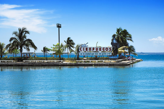 Cienfuegos Pier an der Jagua Bucht, Kuba