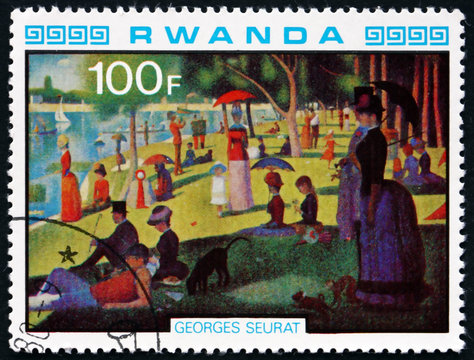 Postage stamp Rwanda 1980 A Sunday Afternoon
