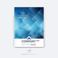 Abstract composition, blue cosmic sky quadrate font texture, square part construction, a4 brochure title sheet, creative tetragon figure icon, commercial logo surface, firm banner form, flier fiber
