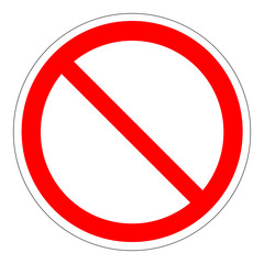 Prohibition Sign Template