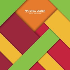 Vector material design background. Abstract creative concept layout template. For web and mobile app, paper art illustration, style blank, poster, booklet. Motion wallpaper element. Flat ui.