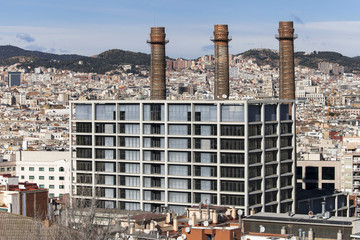 Obraz premium The Three Chimneys of Poble Sec