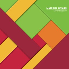 Vector material design background. Abstract creative concept layout template. For web and mobile app, paper art illustration, style blank, poster, booklet. Motion wallpaper element. Flat ui.