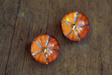 Beautiful orange earrings