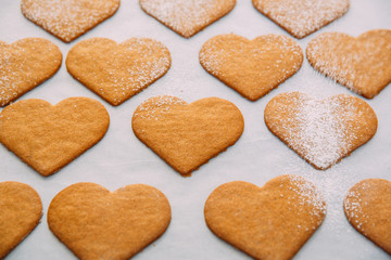 Heart shaped cookies