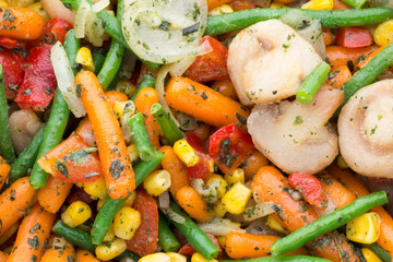 Fresh frozen vegetables eco food, natur.