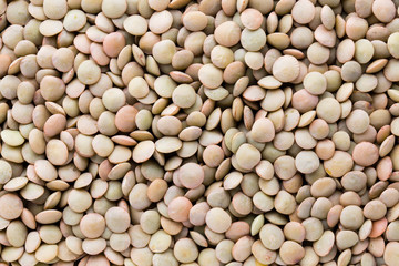 Lentils pulse legumes vegetables vegetarian food background.