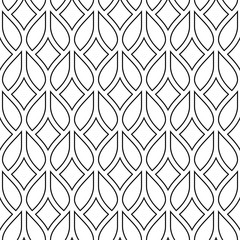 Vector seamless pattern. Modern stylish texture. Repeating geometric pattern. The grid of curved shapes.