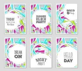 Abstract vector layout background set. For art template design, list, page, mockup brochure theme style, banner, idea, cover, booklet, print, flyer, book, blank, card, ad, sign, sheet,, a4.