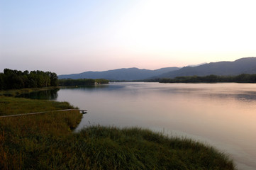 Banyoles lake, Girona province,Spain