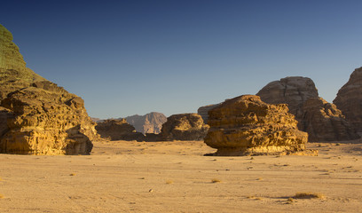Wadi Rum Desert in Jordan sand stone