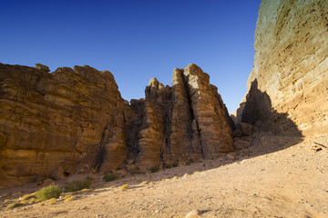 Fototapeta premium Wadi Rum Desert in Jordan sand stone