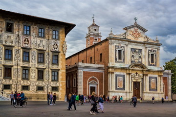 Fototapeta na wymiar Pisa, Piazza dei Cavalieri