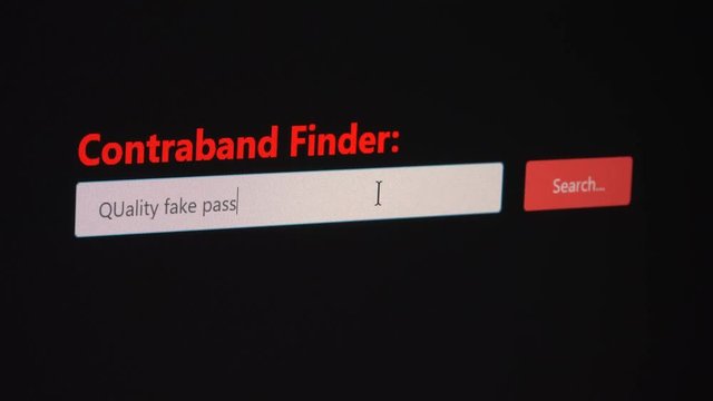 Fake Passports online search - concept video of a contraband black market search engine