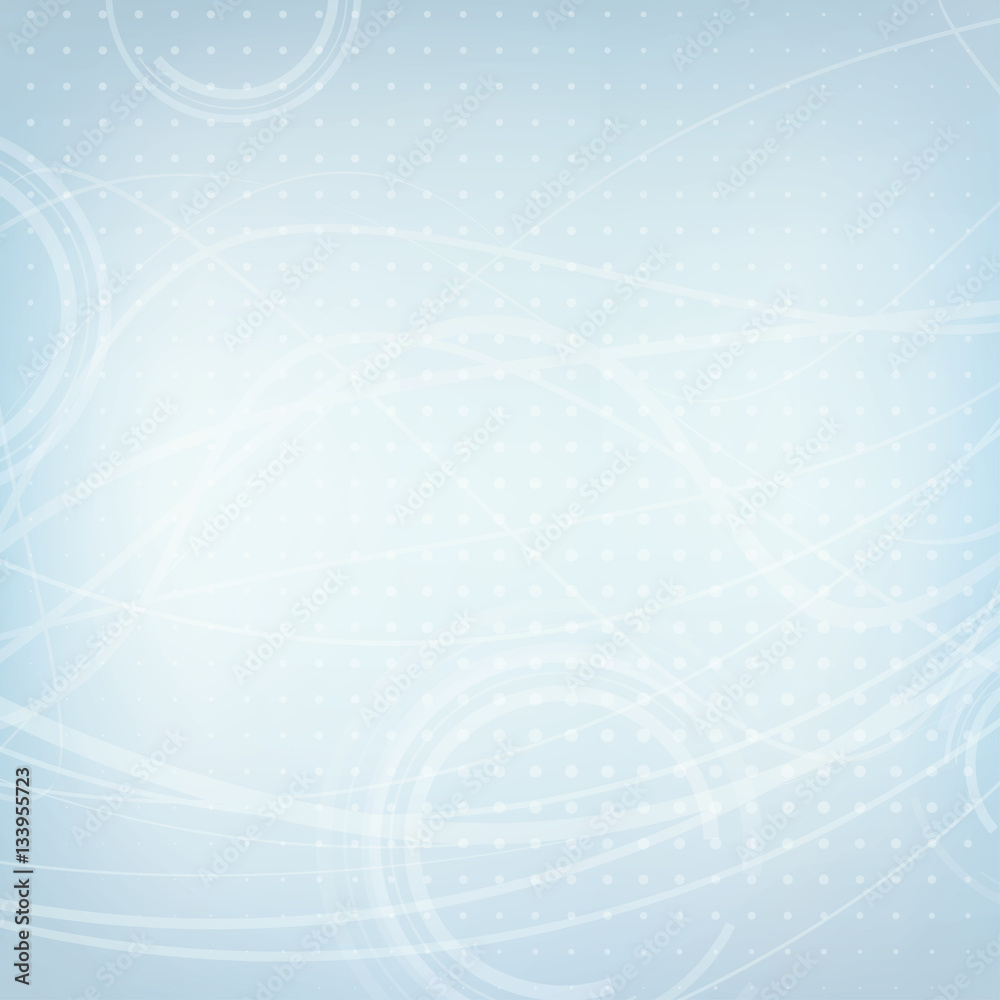 Poster Light blue subtle tech background. Simple vector graphic pattern