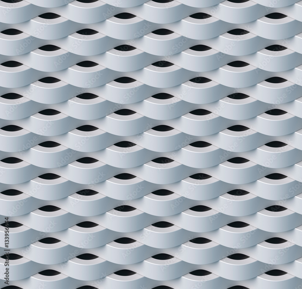Aufkleber White seamless texture surface pattern. 3d rendering