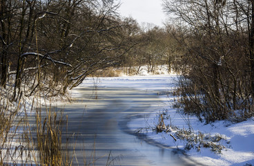 frozen river