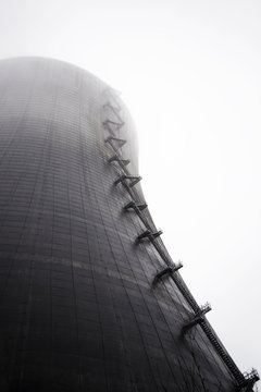 Low angle view of nuclear reactor