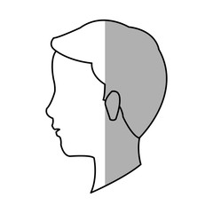 man face cartoon icon over white background. vector illustration