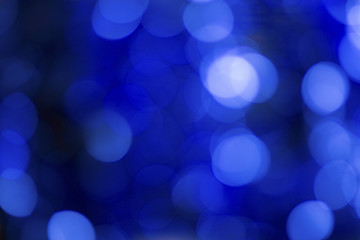 Blue bokeh background. Image with copy space.