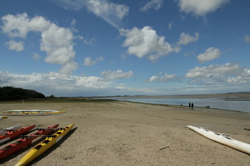 Canoé kayak en baie de Somme, France