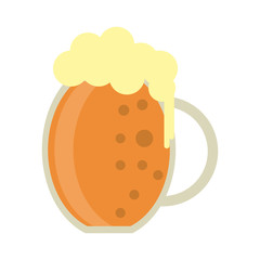 st patrick day jar beer foam cold vector illustration eps 10