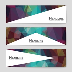 Fototapeta premium Abstract vector layout background set. For art template design, list, page, mockup brochure theme style, banner, idea, cover, booklet, print, flyer, book, blank, card, ad, sign, sheet,, a4.