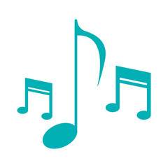 music note sound melody symbol vector illustration eps 10