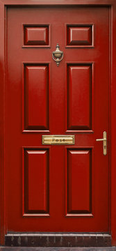 Red Door Isolated