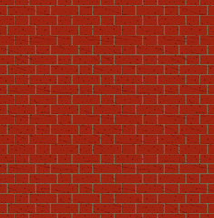 Red bricks wall seamless pattern
