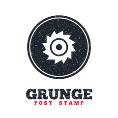Saw circular wheel sign icon. Cutting blade.