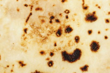 Freshly baked blinis or crepes close up