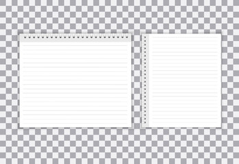 blank realistic spiral notepad notebook isolated on white vector